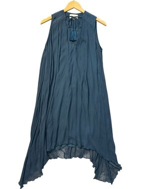 Laura Siegel Silk Sharkbite Hem Dress size S